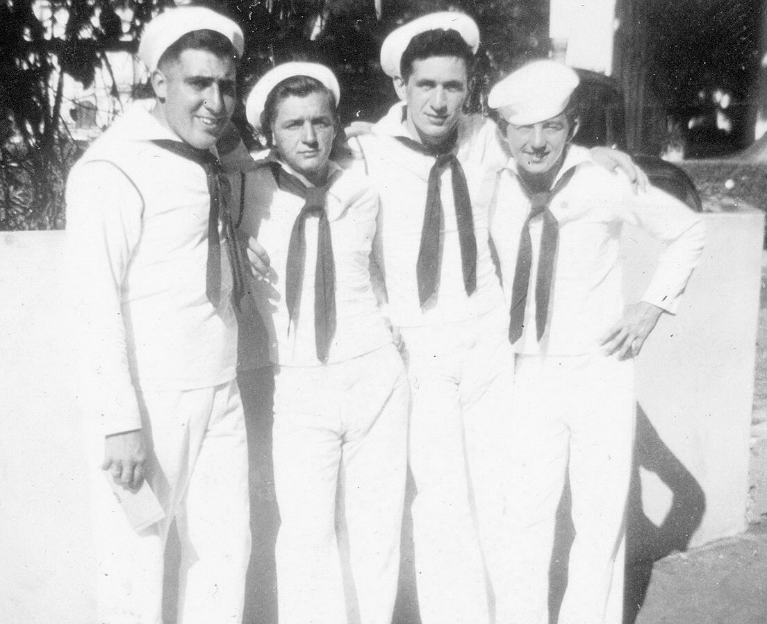 Supply Dept.<br>(L&rarr;R) G. Pacitti, [unknown], [unknown], E. Pelletier.