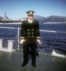 109 &ndash; Ensign Ken Rider on the fantail off Cannes